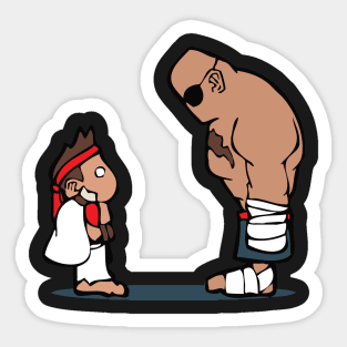 Ryu vs Sagat Sticker